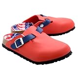 Birkenstock Woodby Strap Cherry Stars Stripes by Birkenstock