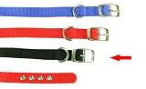 (Hi-Craft) Pure Nylon Dog Collar 16-18 x ¾ ( Black) (Medium-Large)