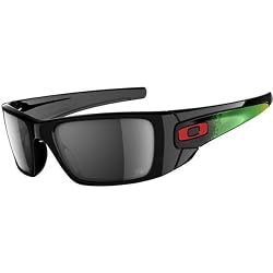 Oakley Jupiter Camo Fuel Cell Men's Limited Editions Lifestyle Sunglasses w/ Free B&F Heart Sticker Bundle - Polished Black/Black Iridium