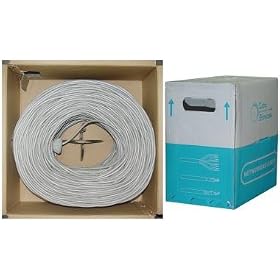 CAT6, STP (Shielded), Bulk Cable, Solid, 500MHz, Gray, 1000 ft by CableWholesale
