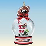Georgia Bulldogs Snow Globe Ornaments