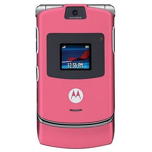 Motorola RAZR V3 Unlocked Cell Phone with Video Player--International Version with No Warranty (Satin Pink)