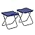 TriumphSky Multi Function Camping Picnic Rolling Cooler Table And 2 Chairs Blue