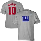 Eli Manning New York Giants Grey Super Bowl XLVI Jersey Name and Number T-shirt