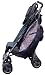 Hamster Stroller Bags (2 Pack) for Maclaren, Silver Cross, Bugaboo Bee (Dark Grey / Pink Flowers)