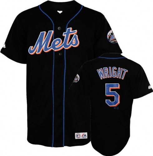 David Wright New York Mets Black #5 Youth Player Jersey