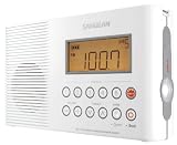 Sangean H201 AM/FM Digital Shower Radio
