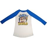  : Wonder Woman, Supergirl, Hawkgirl, Mary Marvel, & Black Canary - It's a Girl's World Juniors Long Sleeve T-Shirt