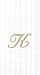 Ideal Home Range Monogram Guest Towel, Letter K  (Pack of 3)