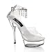 5 1/2 Inch Sexy High Heeled Shoes Stiletto Heel Ankle Strap Platform With Rhinestones...