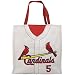 St Louis Cardinals #5 Albert Pujols White Baseball Jersey Tote Bag