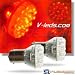 2 RED 24 LED BRAKE/TURN LIGHT TAILLIGHT BULBS 1157 2057