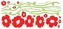 RoomMates RMK1168GM Poppies Peel & Stick Wall Decals