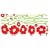 RoomMates RMK1168GM Poppies Peel & Stick Appliques
