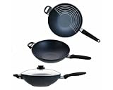 SKK Light, Wok with Lid and Grill, Fixed Handle, 32x9 cm  from SKK