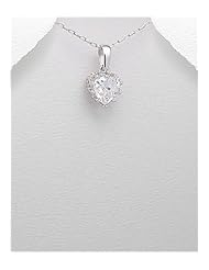 CZ Pendant Necklace In 92.5 Sterling Silver