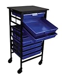 UPC 847210000105 product image for Metal Double Bin Organizer - Blue (Blue) (44.25