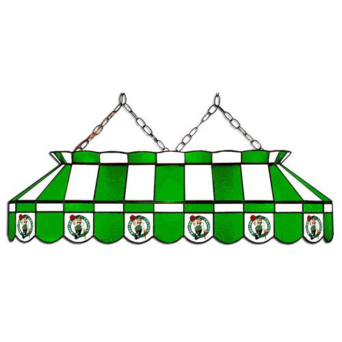 Imperial Boston Celtics Licensed 40-Inch Rectangular Stained Glass Billiard Table Light