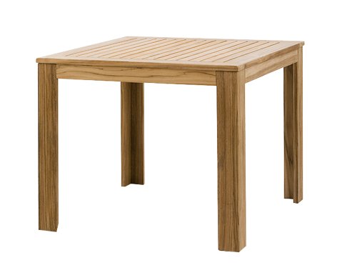 Siena Garden 105278 Gartentisch Montana, Teakholz, L 90 x B 90 x H 75 cm