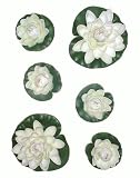 6 x Water Lilies, Artificial Pond Plants