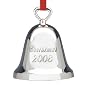 Reed & Barton Annual Silverplated Bell Ornament, Christmas 2008