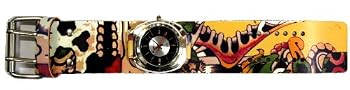 Nemesis Tattoo Band Leather Cuff Watch