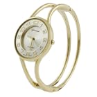 Geneva Platinum Polished Bangle Womens Watch