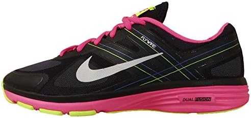 Nike Women's Dual Fusion TR 2 Black/Mtlc Pltnm/Hypr Pnk/Vlt Training Shoe 7.5 Women US