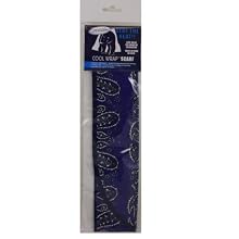 Cool Wrap 303 BP Cooling Scarfs, Blue with Print