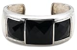 Sterling Silver Black Onyx Bangle