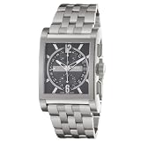Oris Mens 674 7625 7064MB Rectangular Titan Day Date Black Dial Watch