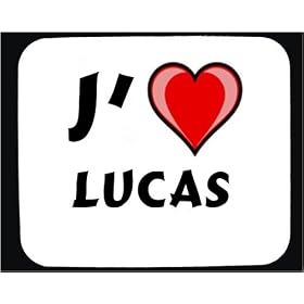 J'aime Lucas tapis de souris d�cor�