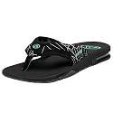 Reef Mens FANNING (DARK PRINTS) BLACK REEFIX 9SR2415D-BRX-41/42 8 UK
