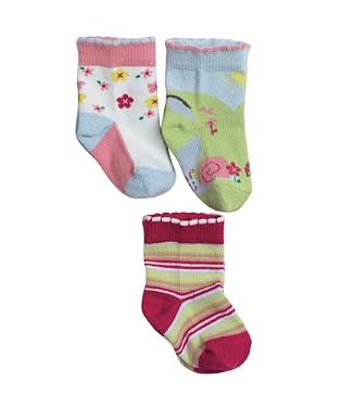 5 Pack Garden & Stream Scene Socks