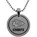 Kansas City Chiefs Circle Pendant with Chain