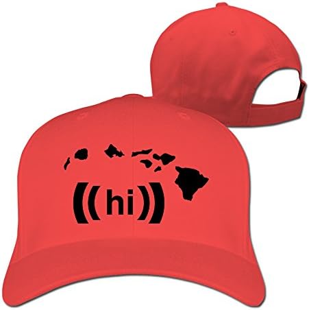 Hawaiian Islands Freestyle Baseball Style Caps For Man/Woman Red