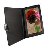 Tuff-Luv Bi-Axis Napa Leather Case Cover for Apple iPad - Black