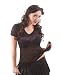 Folter Clothing Embroidered Winged Sugar Skull Sexy Sheer Top Small - XL
