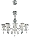 Eurofase 19495-019 Darius 8-Light Chandelier - Chrome Clear