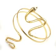 Gold Snake Arm Cuff Bracelet