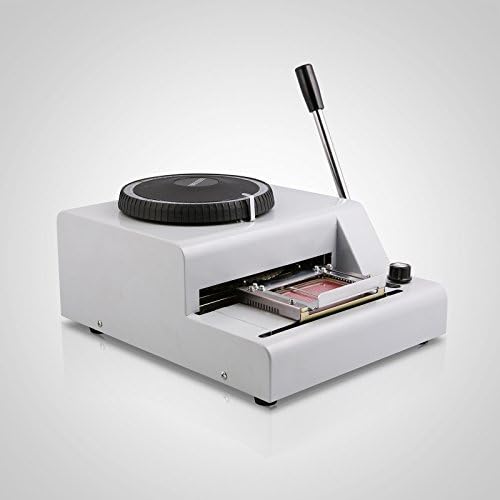 FairlyTrade 72-Character Heavy Duty Embossing Embosser Machine PVC Credit Card Making Tool 1-11 Lines ISO Characters