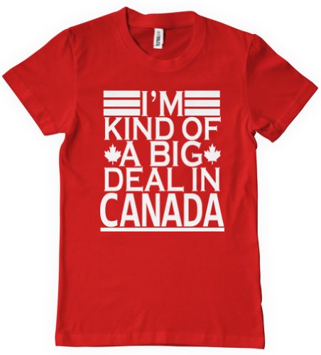 I'm Kind Of A Big Deal In Canada T-Shirt Funny Retro Hockey TEE Humor Kinda