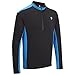 Tenn Mens Coolflo L/S Cycling Jersey - Black/Blue - Lrg
