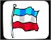 Decorated Mouse Pad with Yugoslavia, flag,