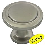 Cosmas 5560SN Satin Nickel Cabinet Hardware Round Knob - 1-1/4" Diameter - 25 Pack