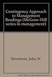 A contingency approach to management : readings