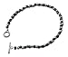 Handmade Brown and Silver Color Bead Bracelet