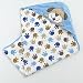 Carter Paw Print and Puppy Hooded Towel