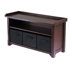 Storage Bench - Antique Walnut