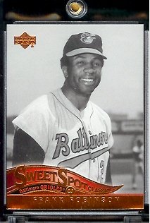2005 Upper Deck Sweet Spot Classic Baseball Card #31 Frank Robinson Baltimore Orioles - Mint Condition - In Protective Display Case !